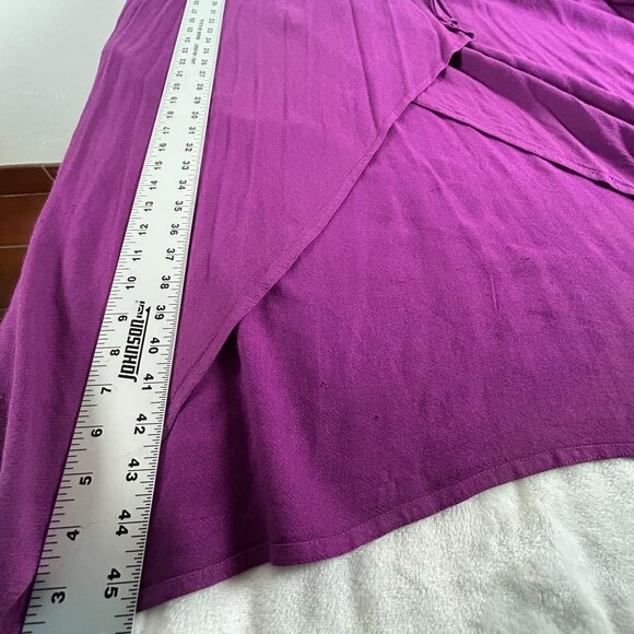 Tienda Ho Purple Drape Kimono Duster Cardigan Sweater Hand Woven In Morocco - Picture 6 of 6